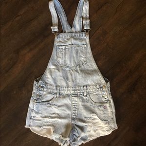 American eagle outfitters overall shorts